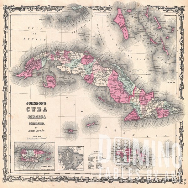 T209 Cuban Map 1862